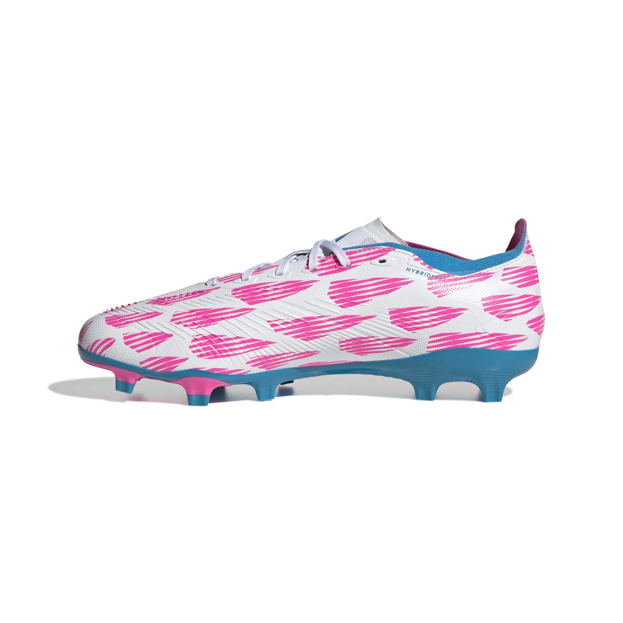 adidas Predator League FG Firm Ground Soccer Cleats White Solar Blue Solar Pink