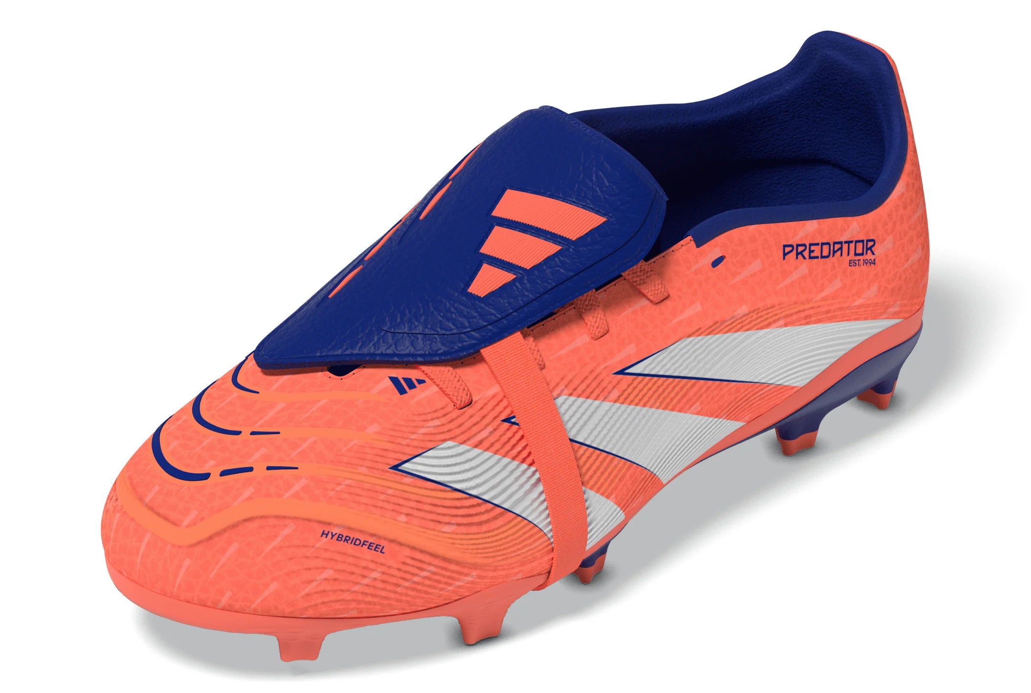 adidas Predator League Fold Over Tongue FG MG Youth Soccer Cleats Orange White