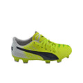 PUMA Kids Evoaccuracy 1 FG Firm Ground Boots JR Yellow Peacoat White