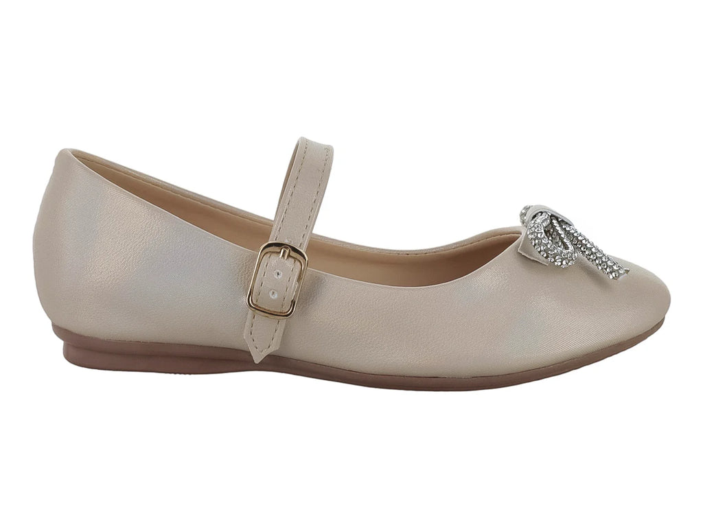 Zapatos Planos Genesis Paris Alina Platina para Niña
