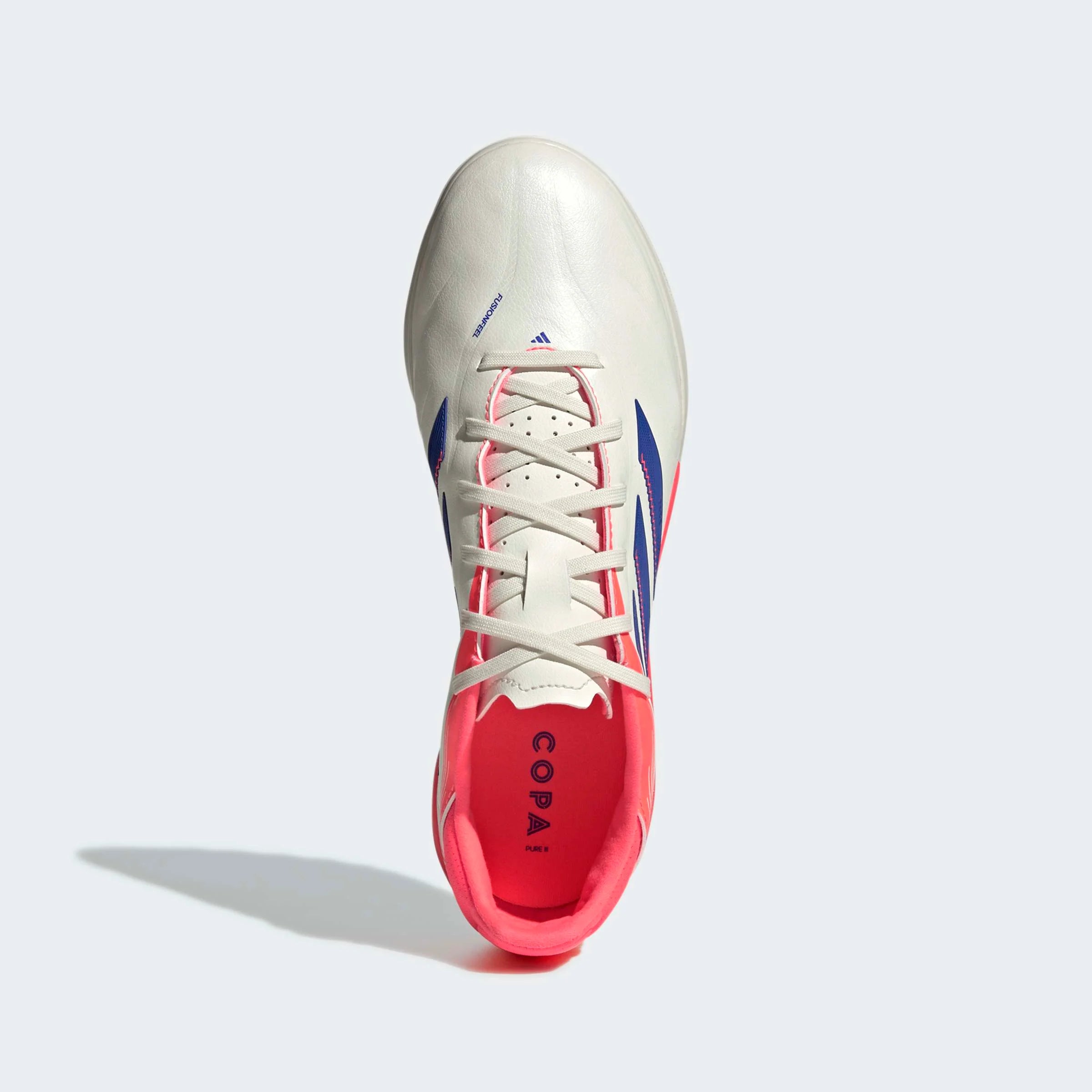 adidas Copa Pure III League TF Mens Soccer Cleats White Lucid Blue Signal Coral