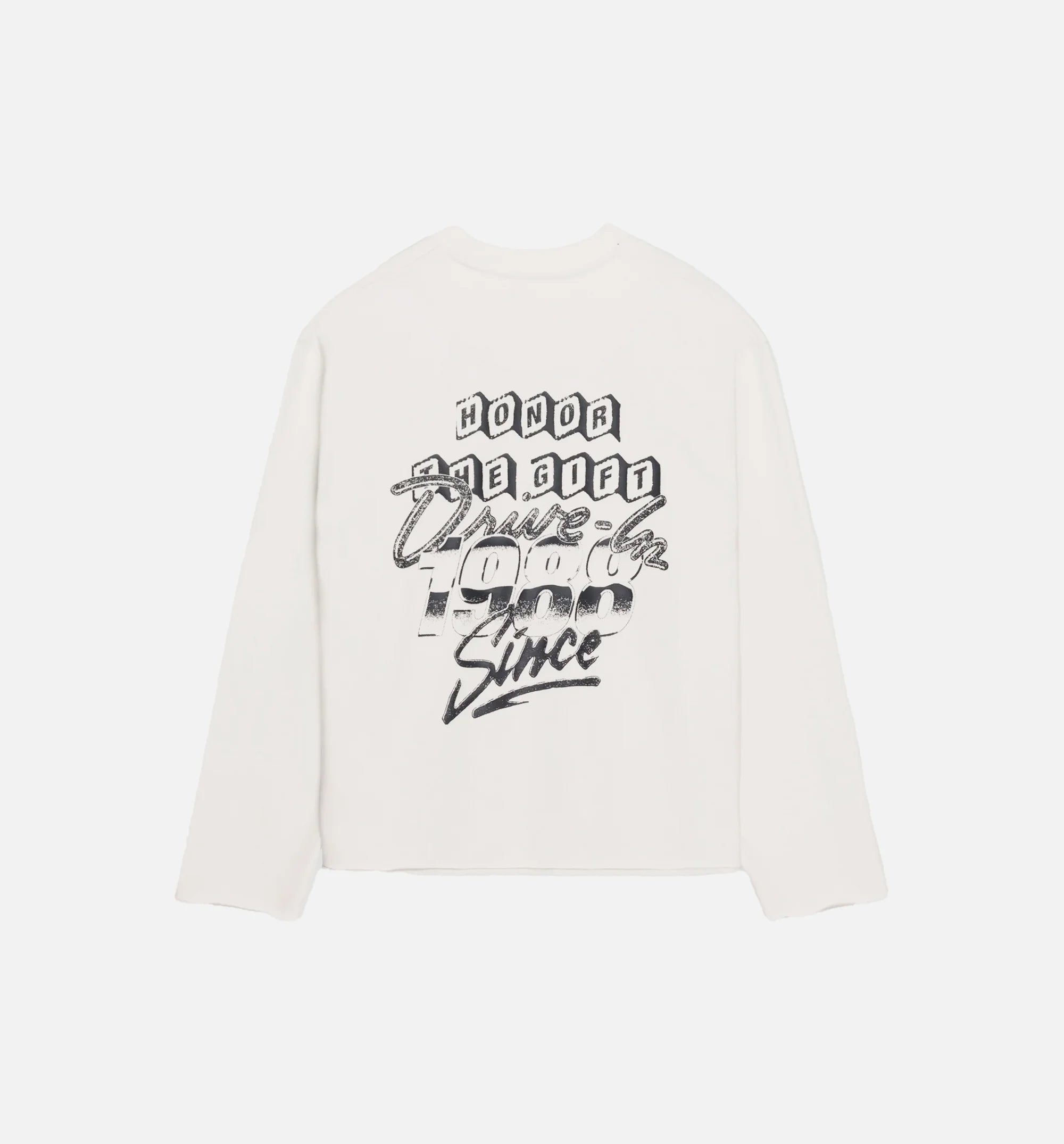 1988 Drive In Mens Long Sleeve Shirt White