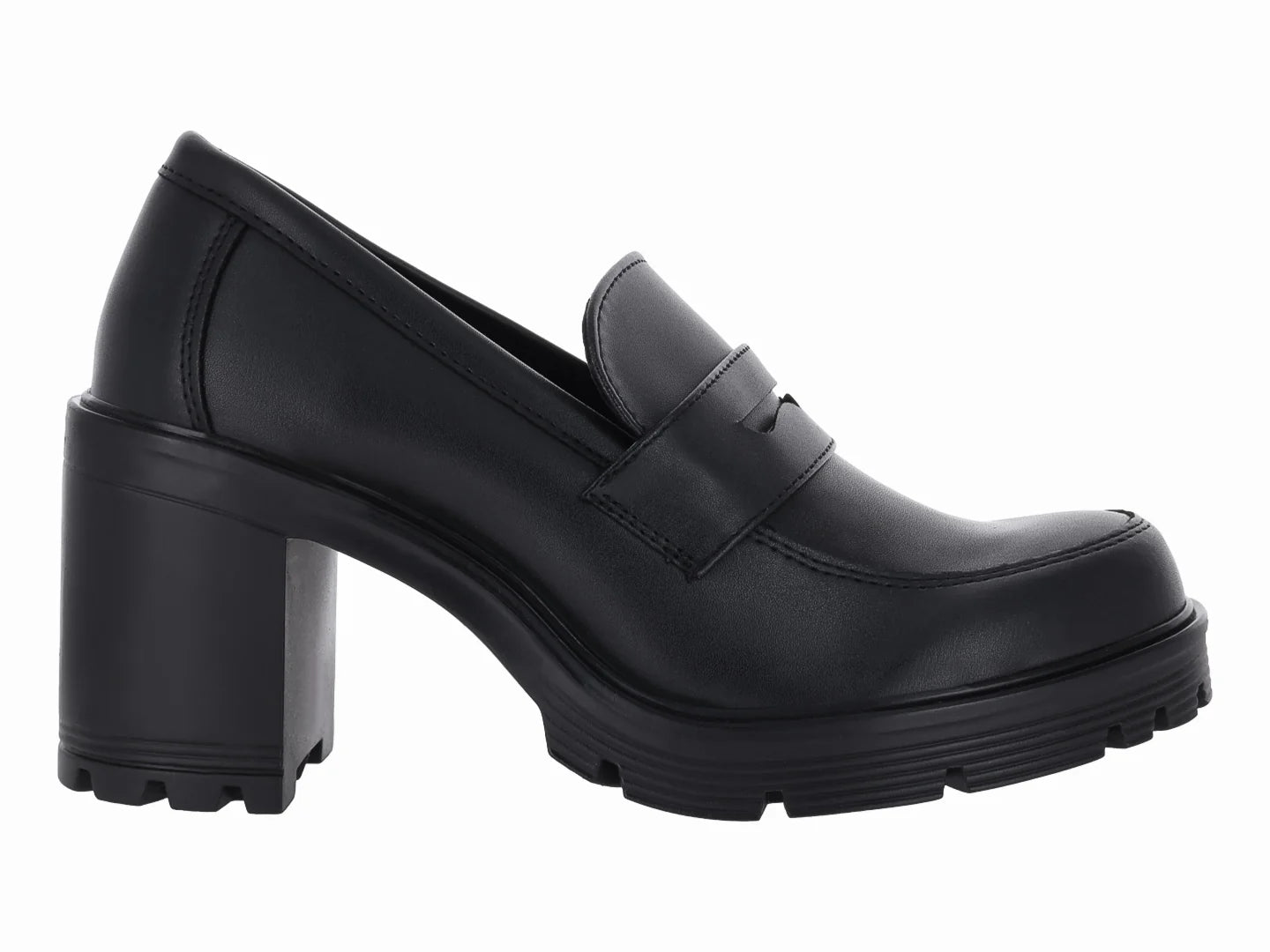 Zapatos Tacones Mocasines Green Love Negro para Mujer