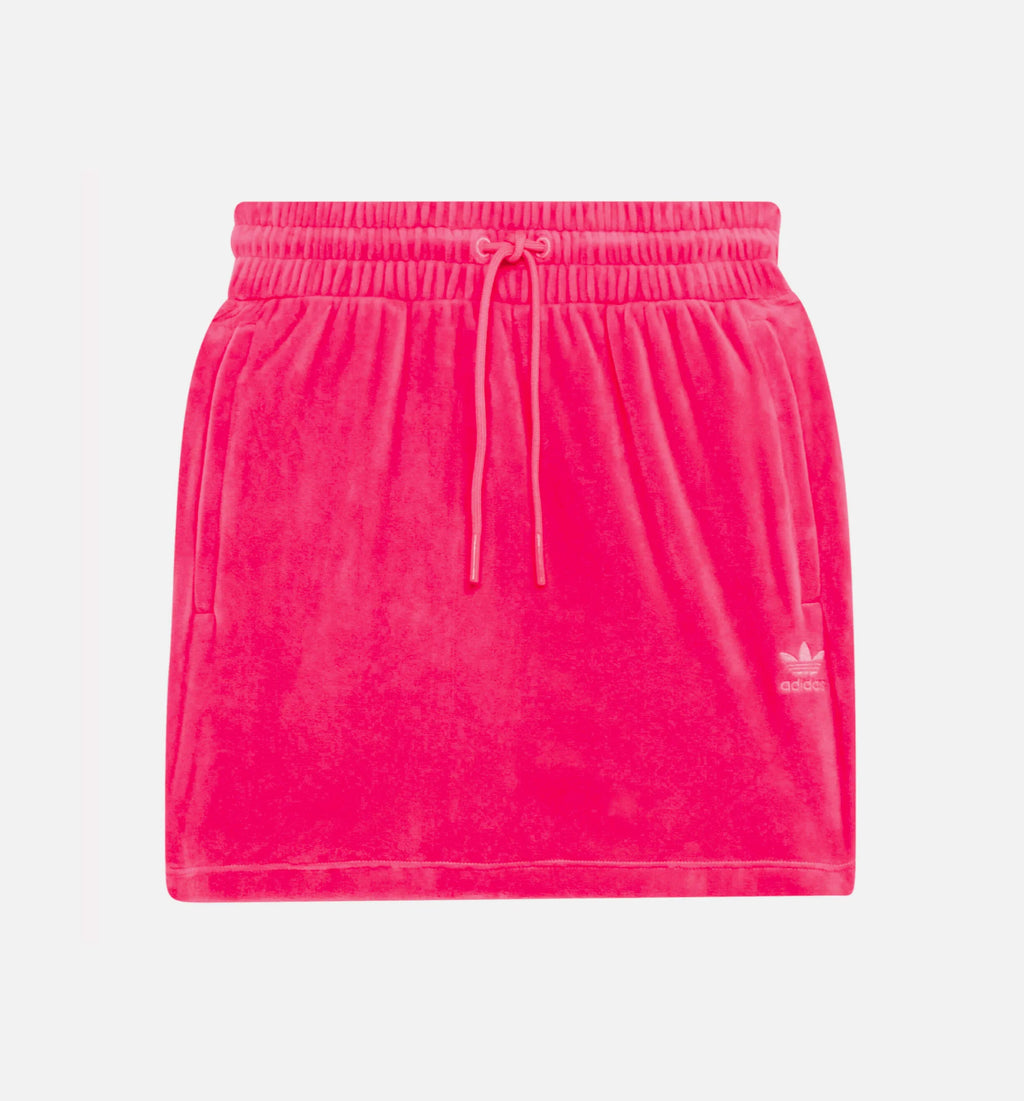 Jeremy Scott Velour Skirt Womens Skirt Pink