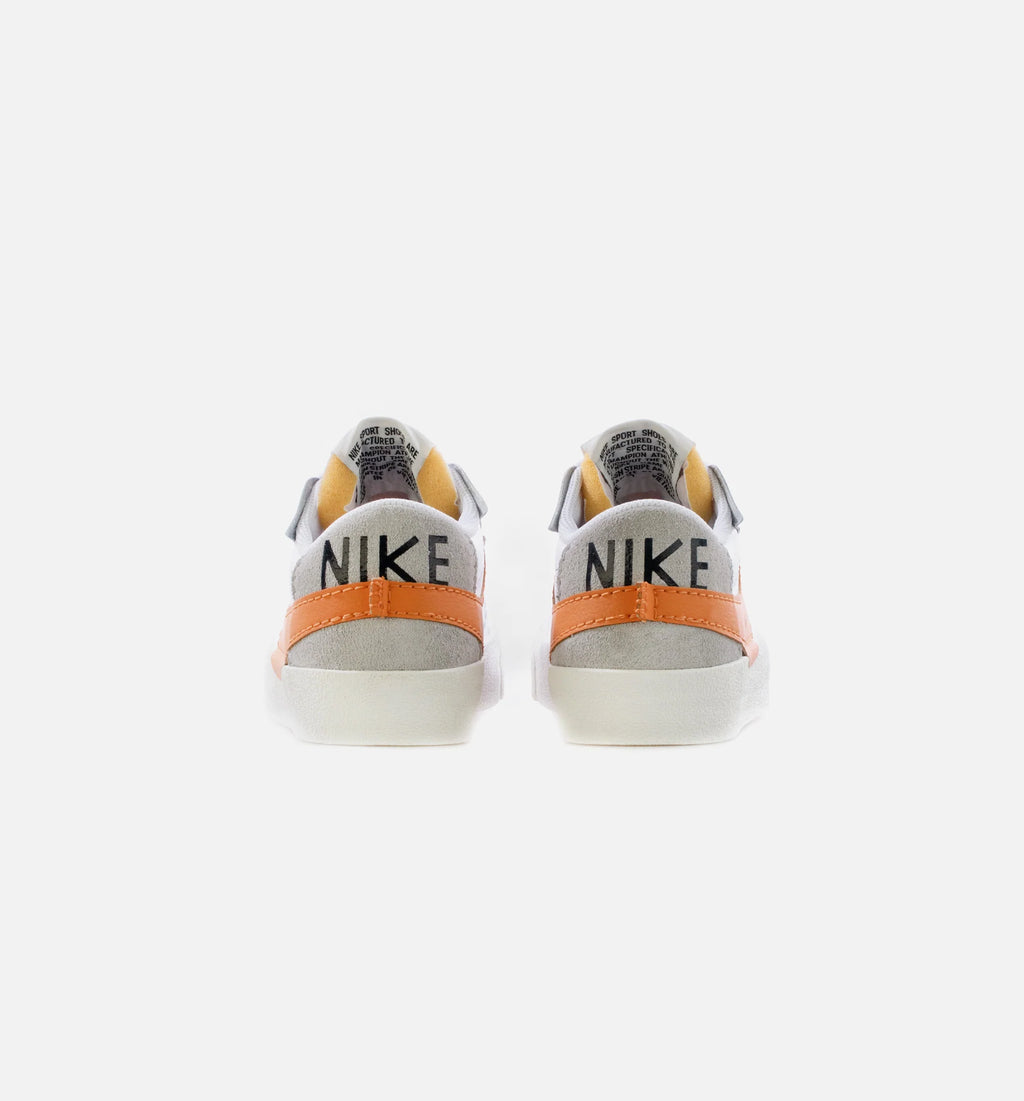 Blazer Low 77 Jumbo Swoosh Mens Lifestyle Shoe White Orange