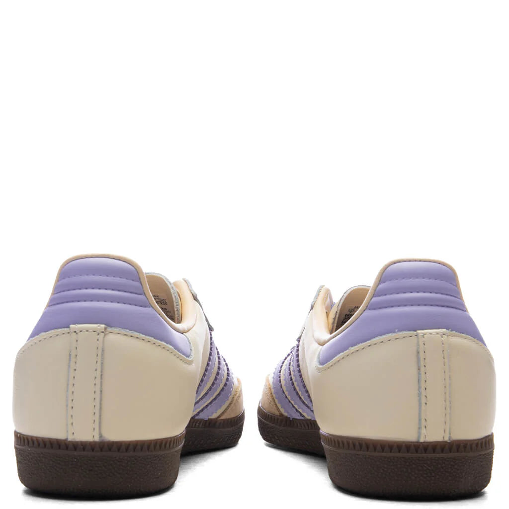 Womens Samba OG Cream White Violet Tone Sand Strata