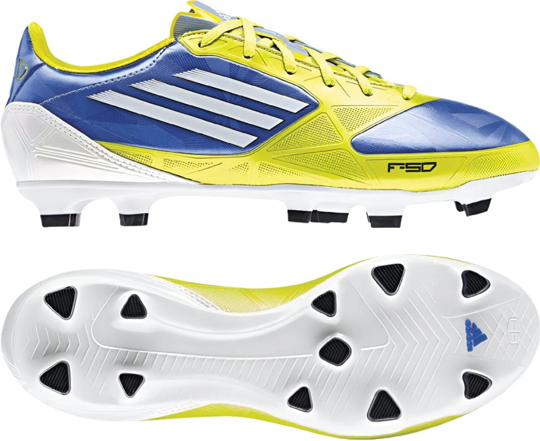 adidas F30 TRX FG Firm Ground Womens Soccer Cleats Blue Lime