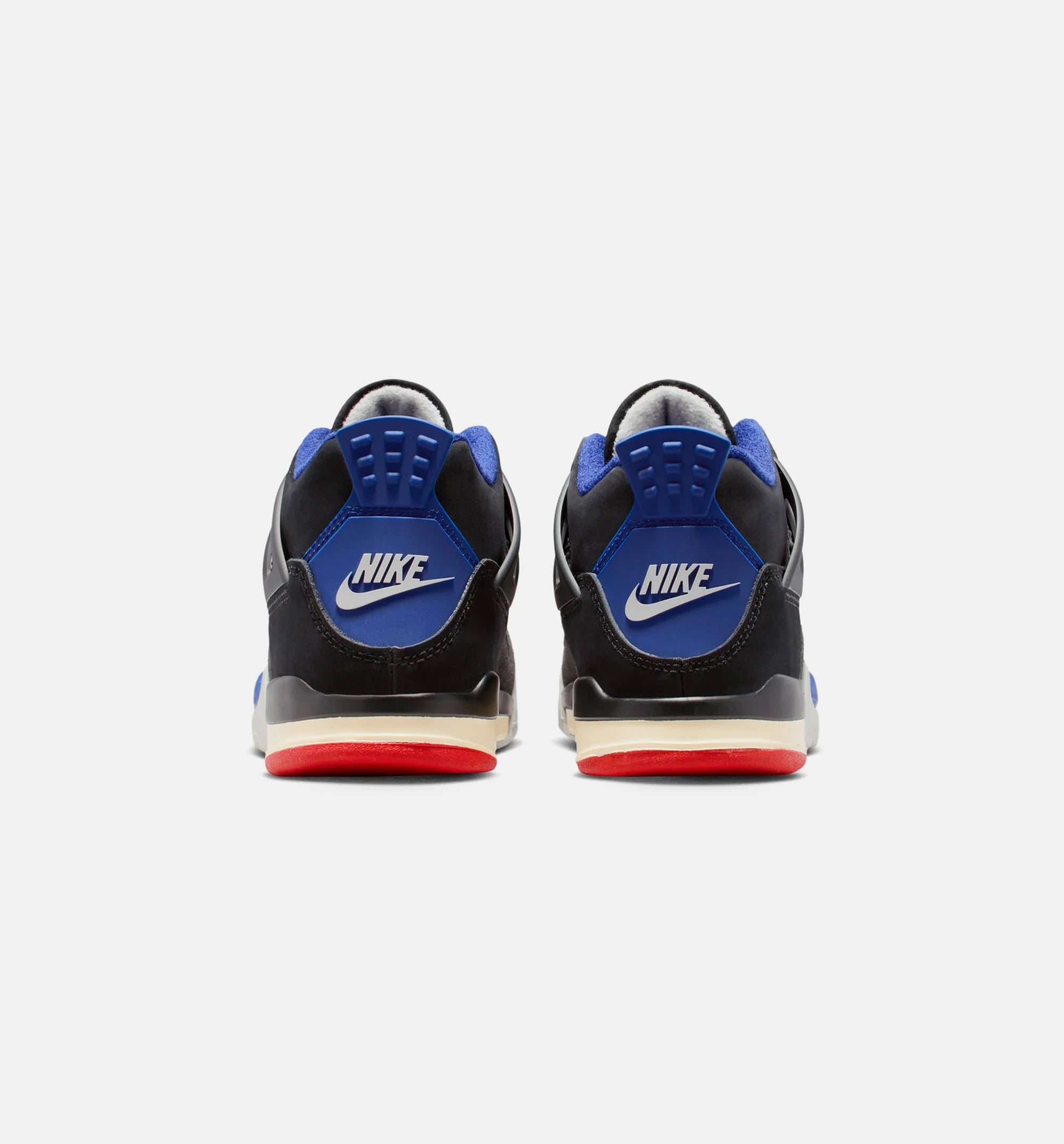 Air Jordan 4 Retro Rare Air Preschool Lifestyle Shoe Black Fire Red Deep Royal Blue