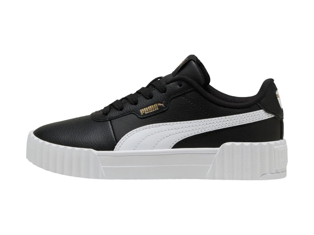 Tenis PUMA Carina 30 Negro y Dorado para Niño