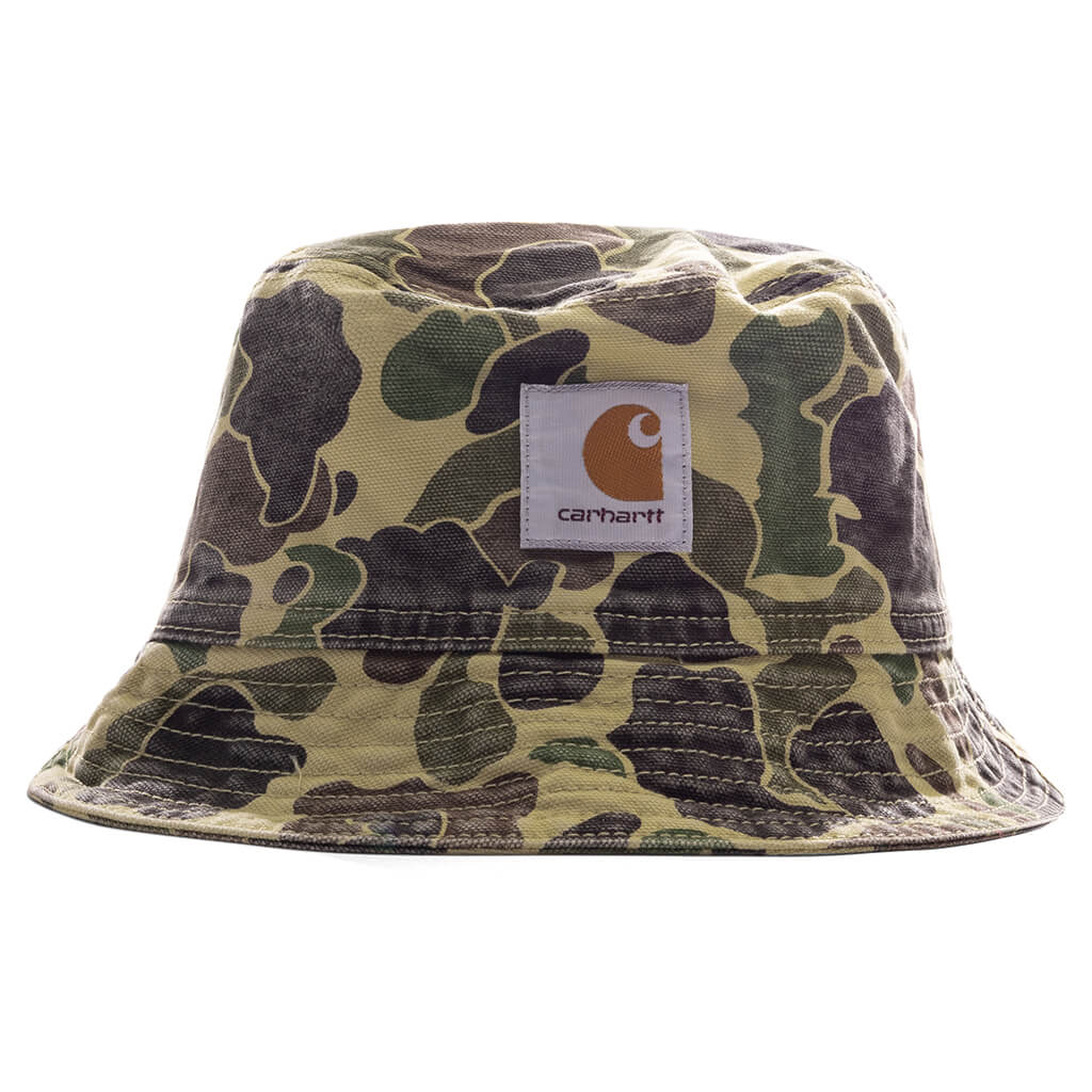 Duck Bucket Hat Camo Duck Green Stone Washed