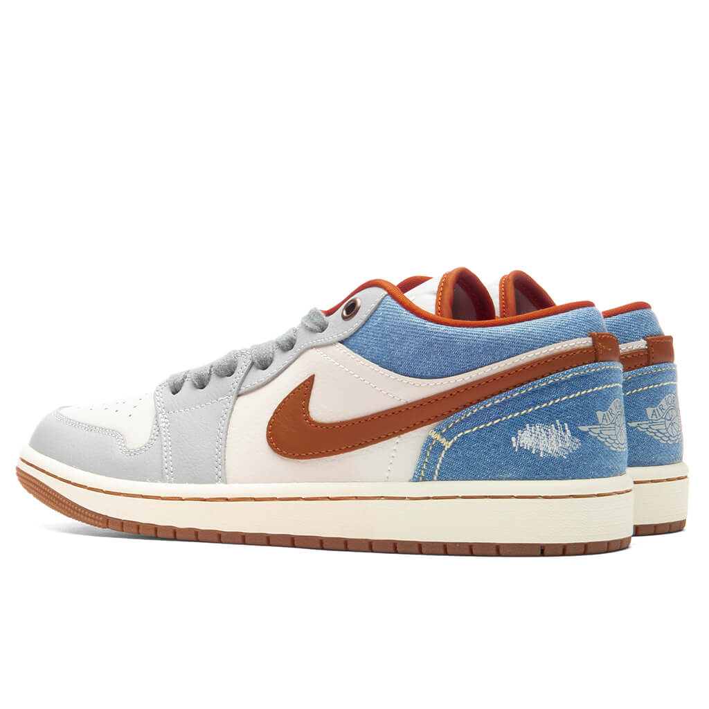 Womens Air Jordan 1 Low Phantom Multi Color Coconut Milk
