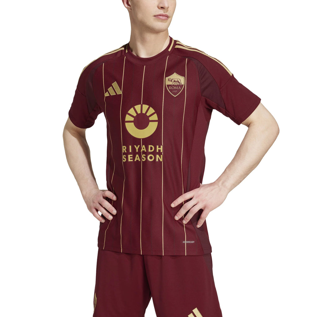 adidas Mens AS Roma Home Jersey 24 25