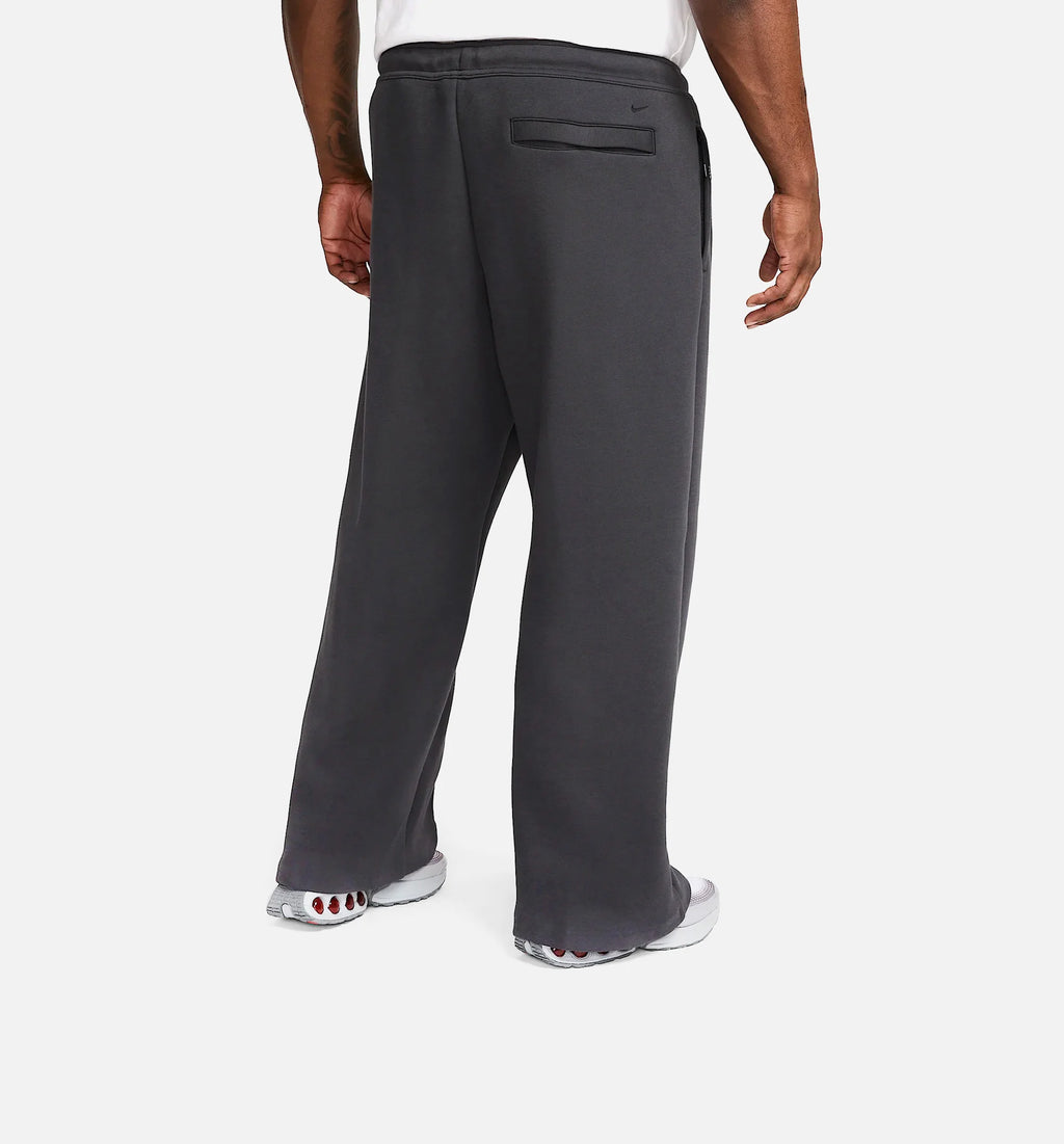 Tech Fleece Wide Leg Mens Pant Black Black