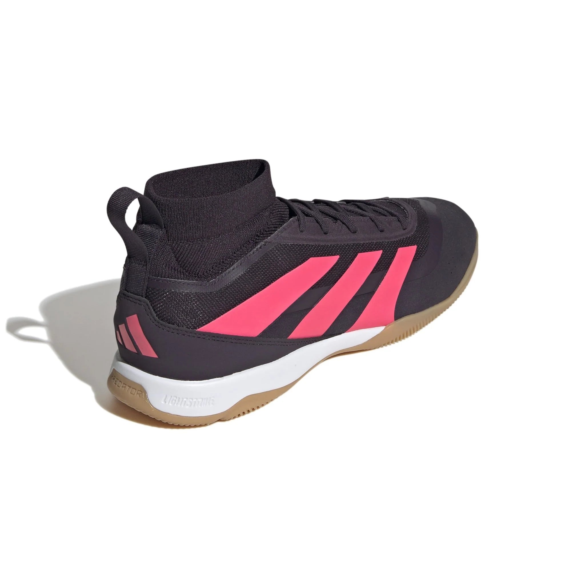 adidas Predator League Mid IN Indoor Soccer Shoes Black Turbo White