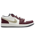 Womens Air Jordan 1 Low Chinese New Year Sail Metallic Gold Grain Dark Team Red