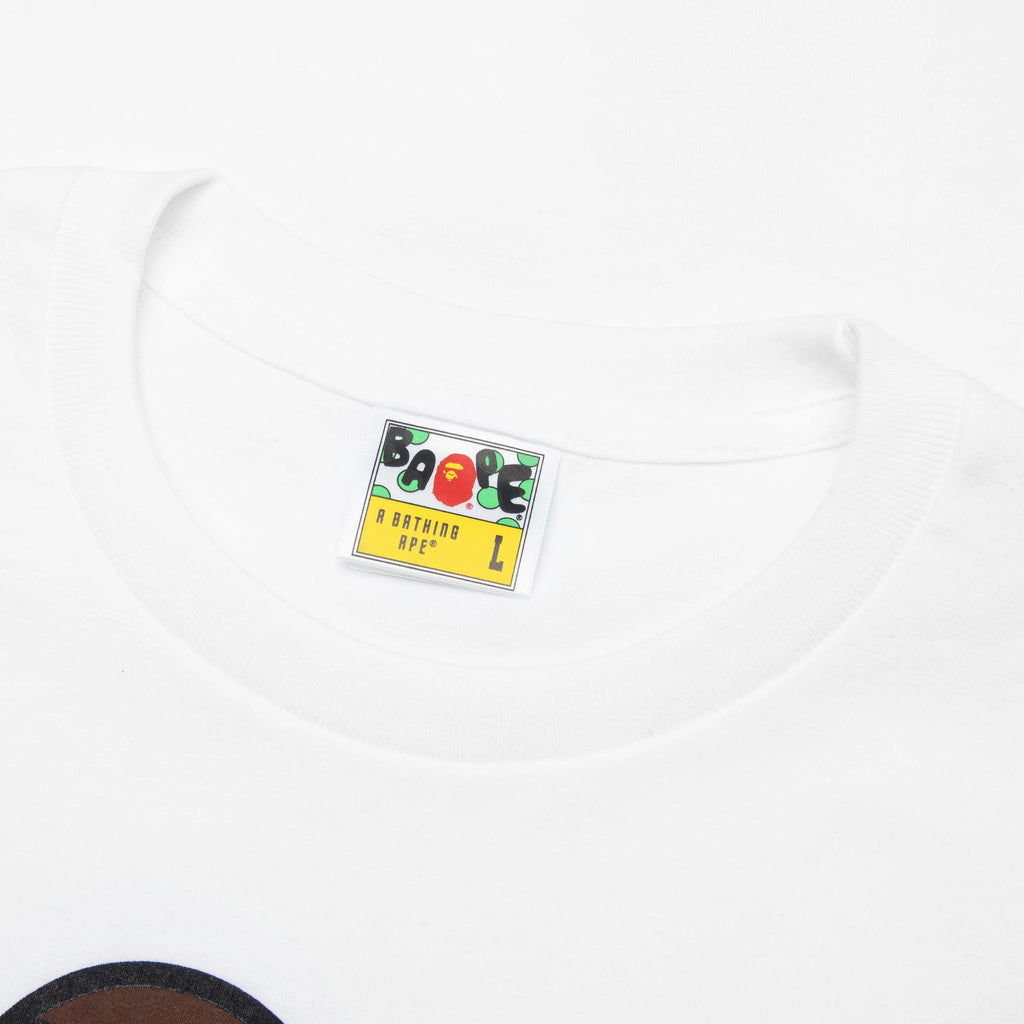 Color Camo Milo on Big Ape Tee White Purple