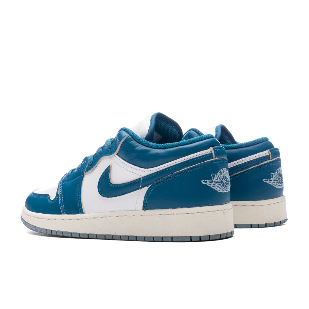 Air Jordan 1 Low SE GS White Industrial Blue Blue Grey
