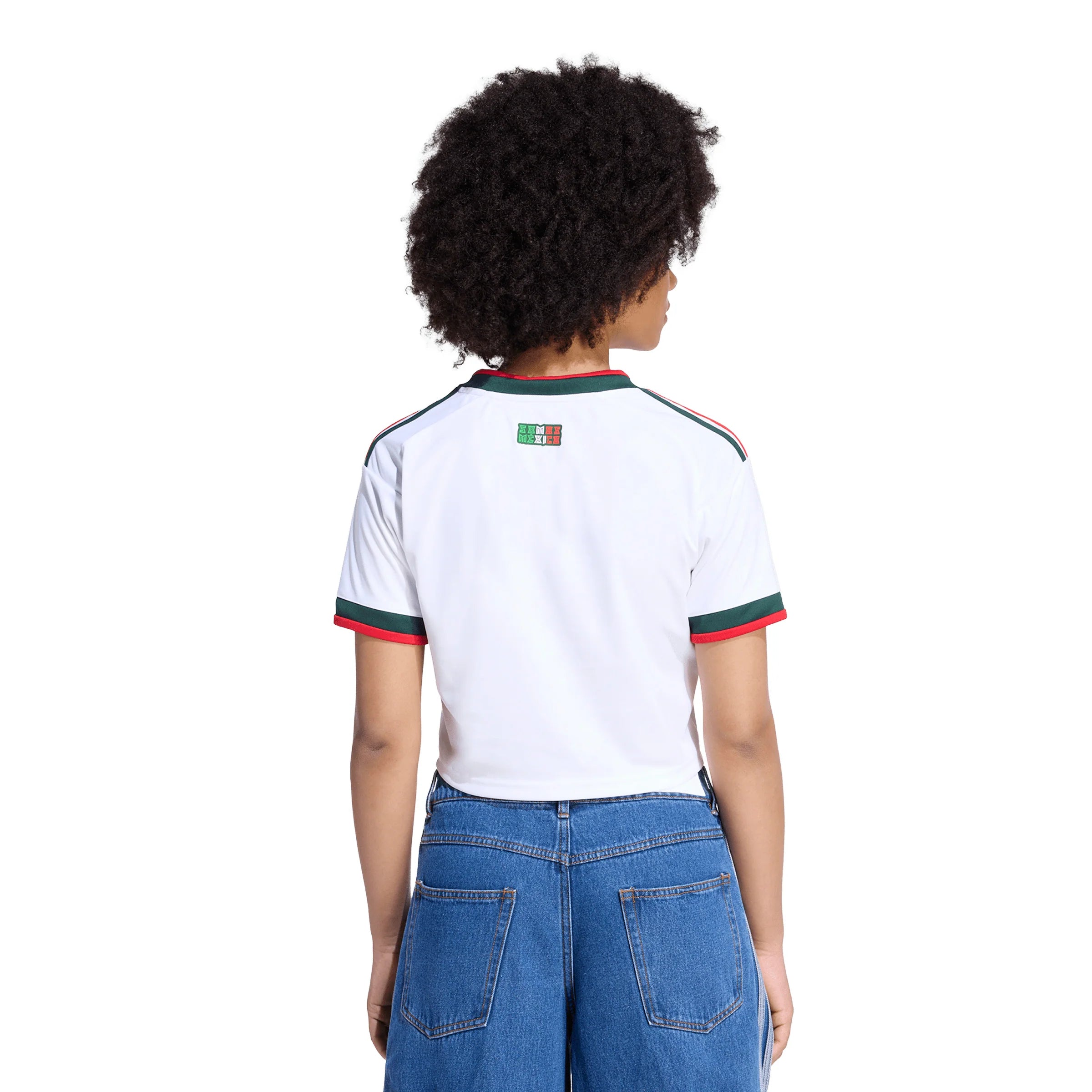adidas Mexico Away Cropped Womens Soccer Jersey 2026 White