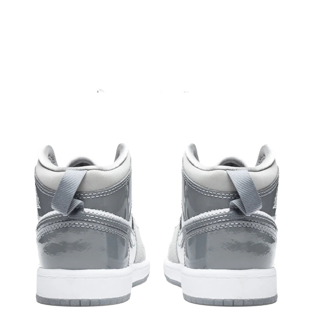 Air Jordan 1 Mid SE PS White Cool Grey Medium Grey