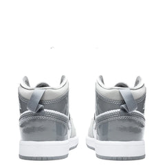 Air Jordan 1 Mid SE PS White Cool Grey Medium Grey