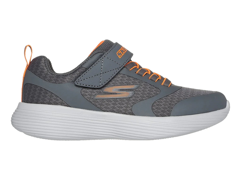 Tenis Skechers Go Run 400 V2 Gris y Naranja para Niño