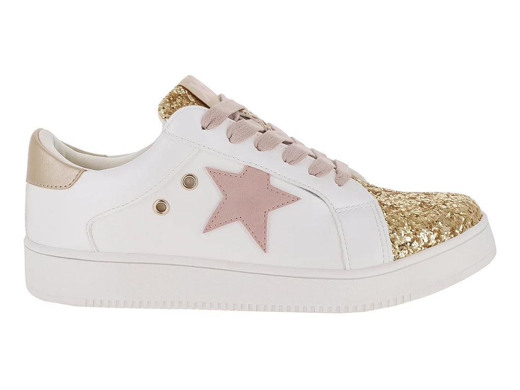 Tenis XTI Oro y Blanco para Niña