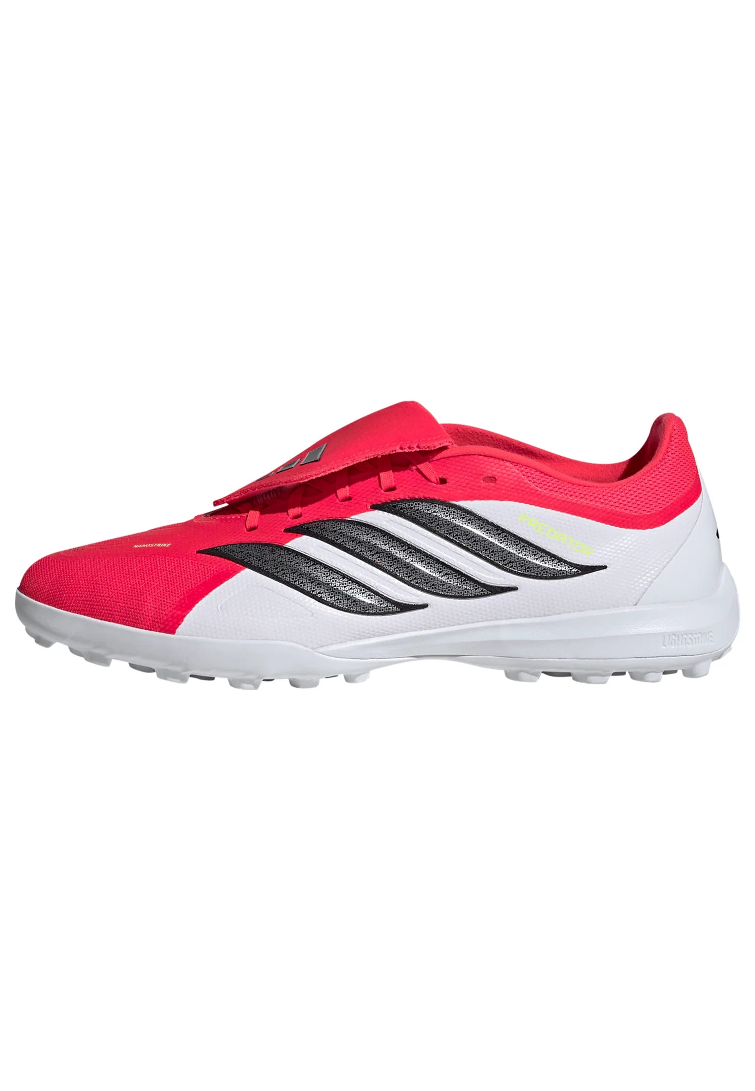 adidas Predator League Fold Over Tongue TF Turf Mens Soccer Cleats Red Black White