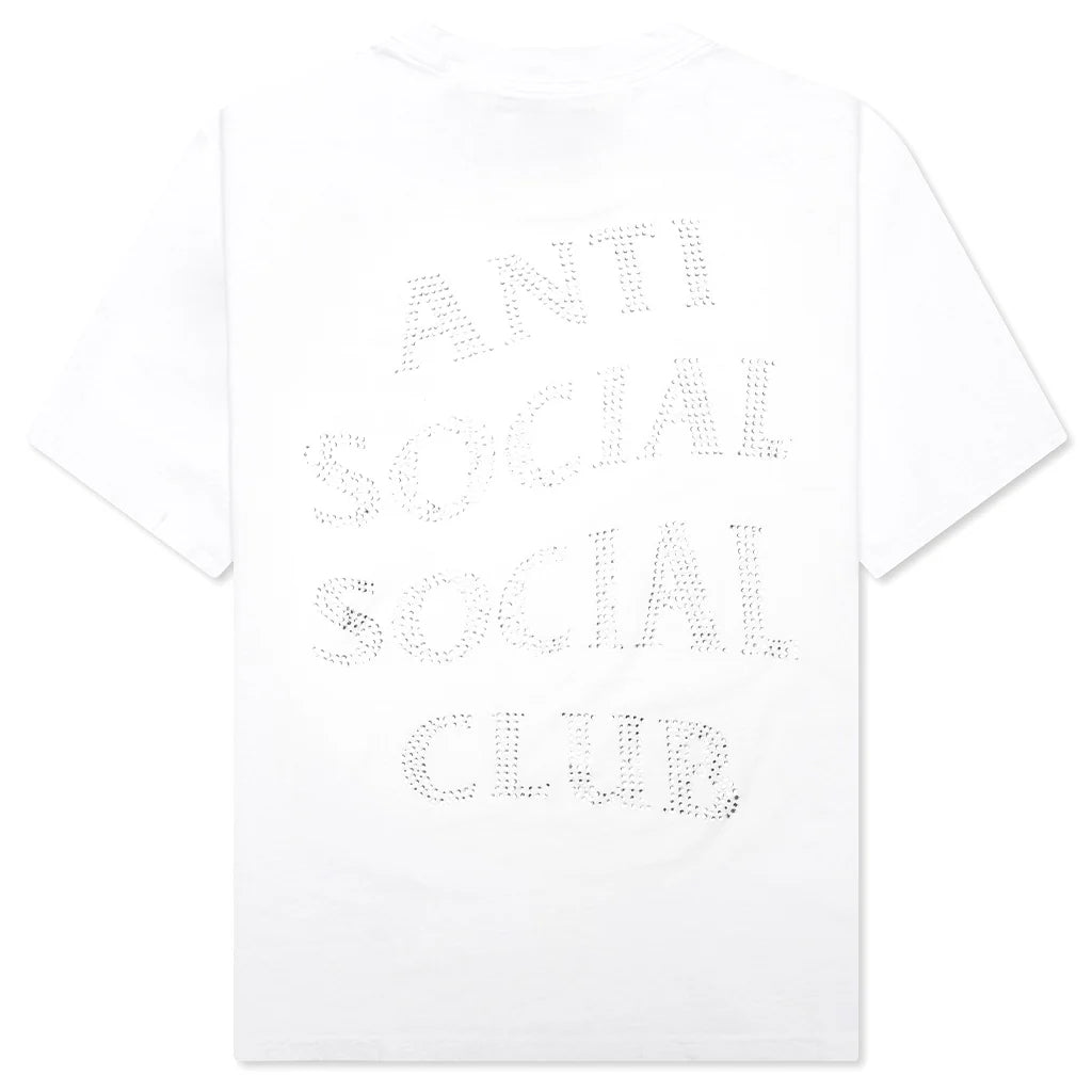 Mind Games Rhinestone Tee White