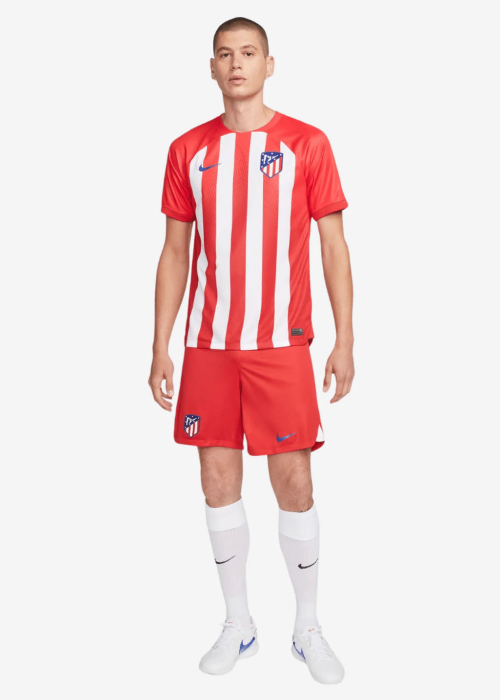 Nike Mens Atletico Madrid 2023 24 Stadium Home Jersey Sport Red Global Red White Old