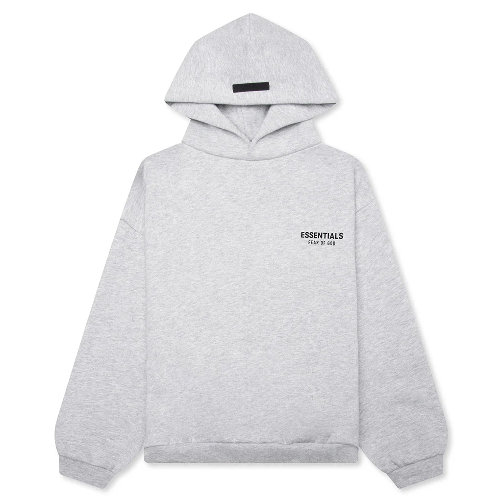 Kids Fleece Hoodie Light Heather Gray