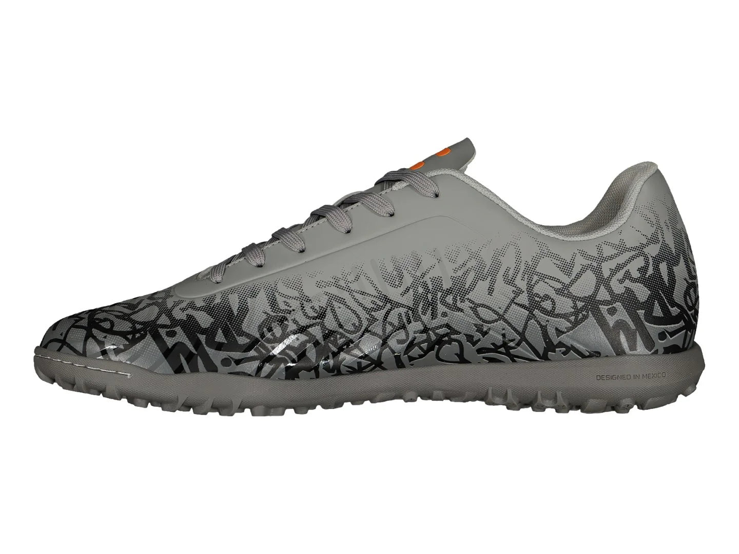 Tenis de Fútbol Charly Gris y Naranja para Hombre