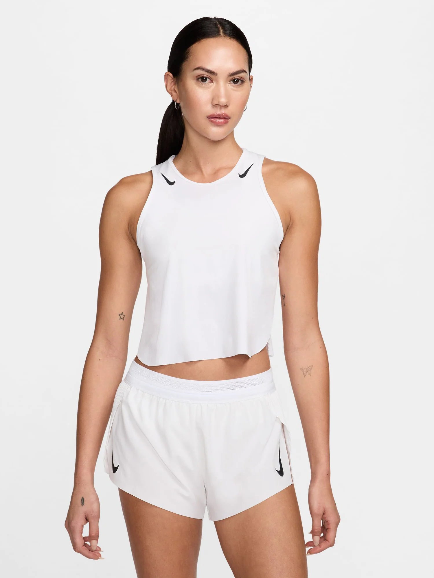 Nike Womens AeroSwift Dri FIT ADV Cropped Running Tank Top
