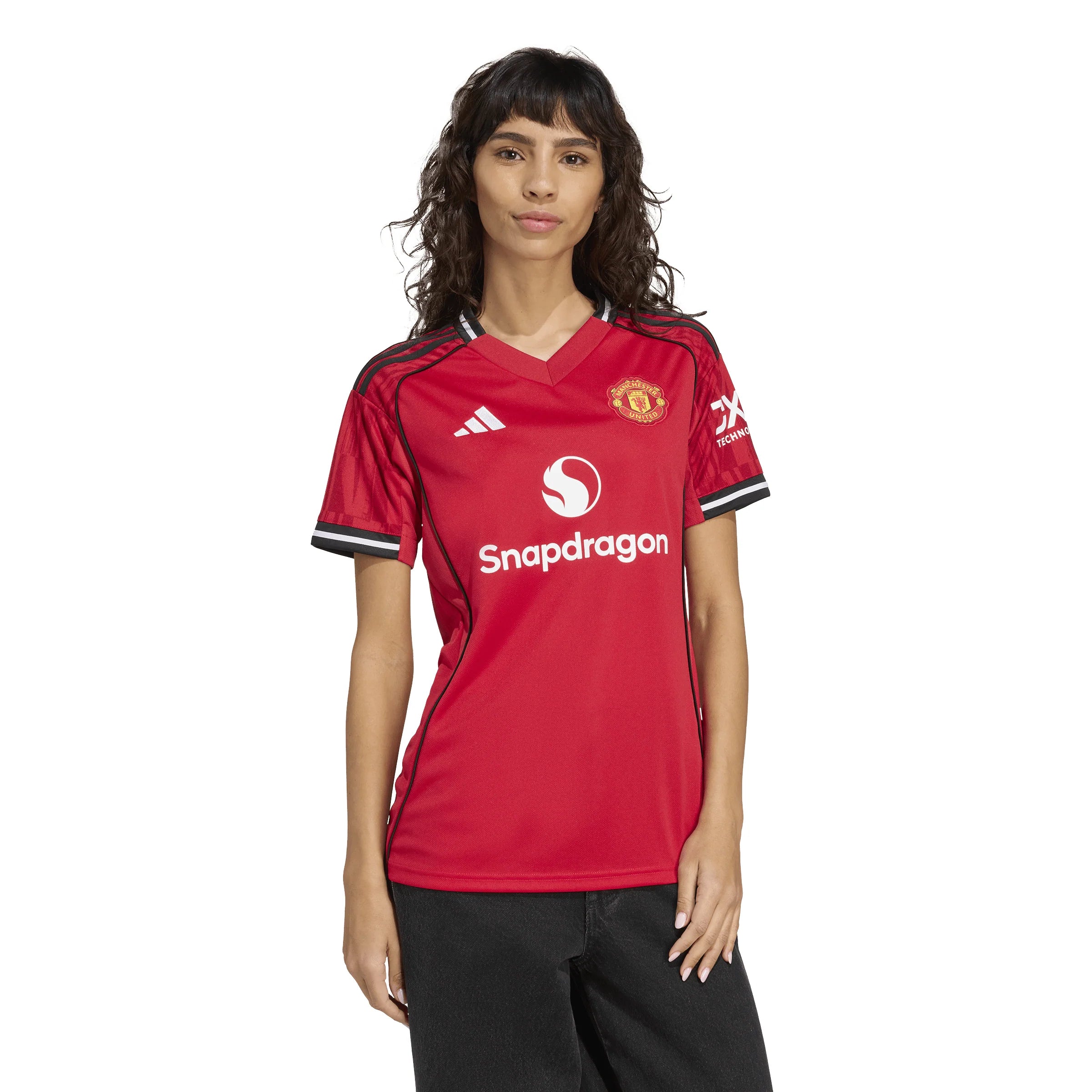 adidas Manchester United Home Womens Soccer Jersey 25 26 Red