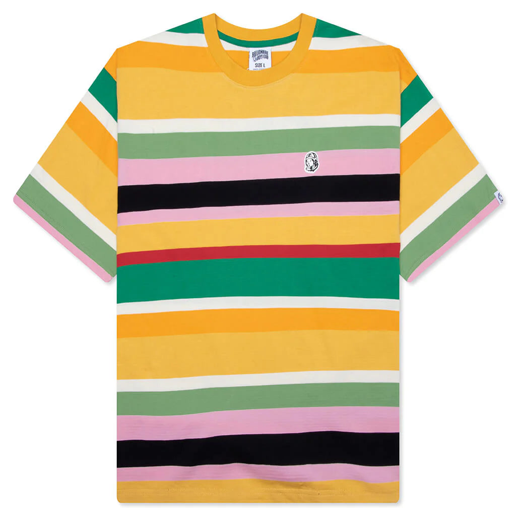 Striped Treble Cropped Tee Winter White Stripes