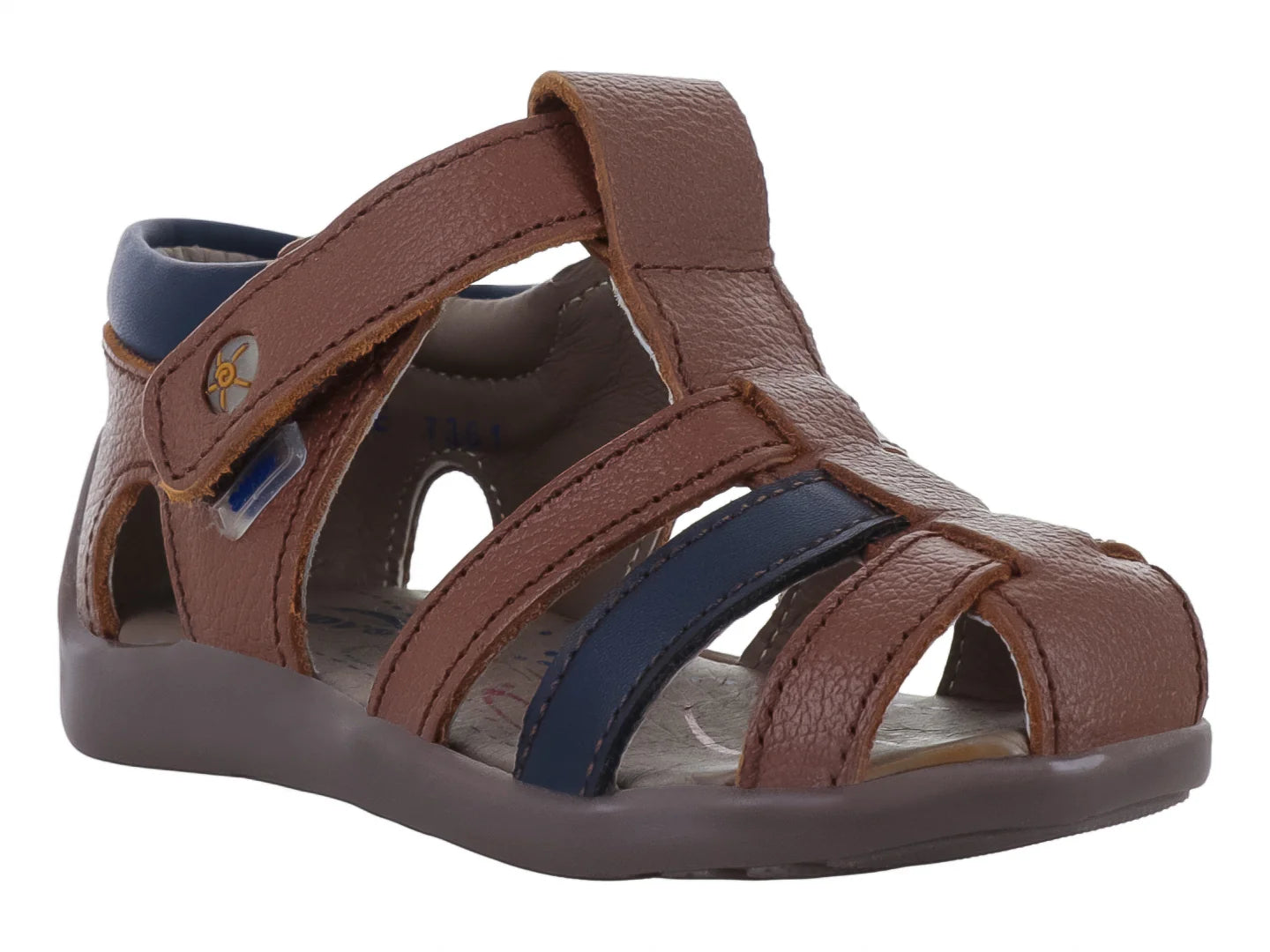 Sandalias PIECO Color Cogñac Indigo para Niño