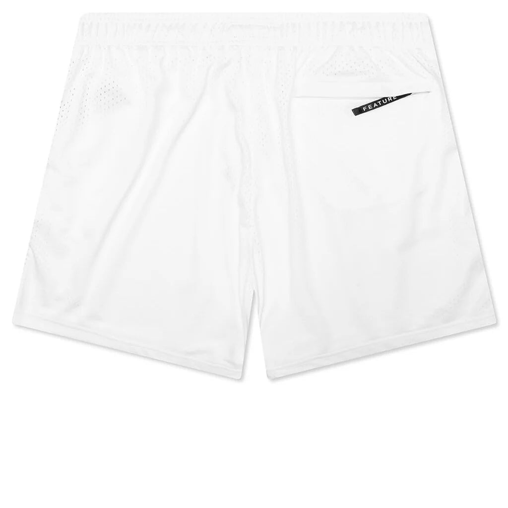 West Mesh Shorts White