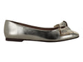 Zapatos Planos Salamandra Color Platina para Mujer
