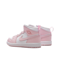 Air Jordan 1 Mid PS Pink Foam White Fire Red