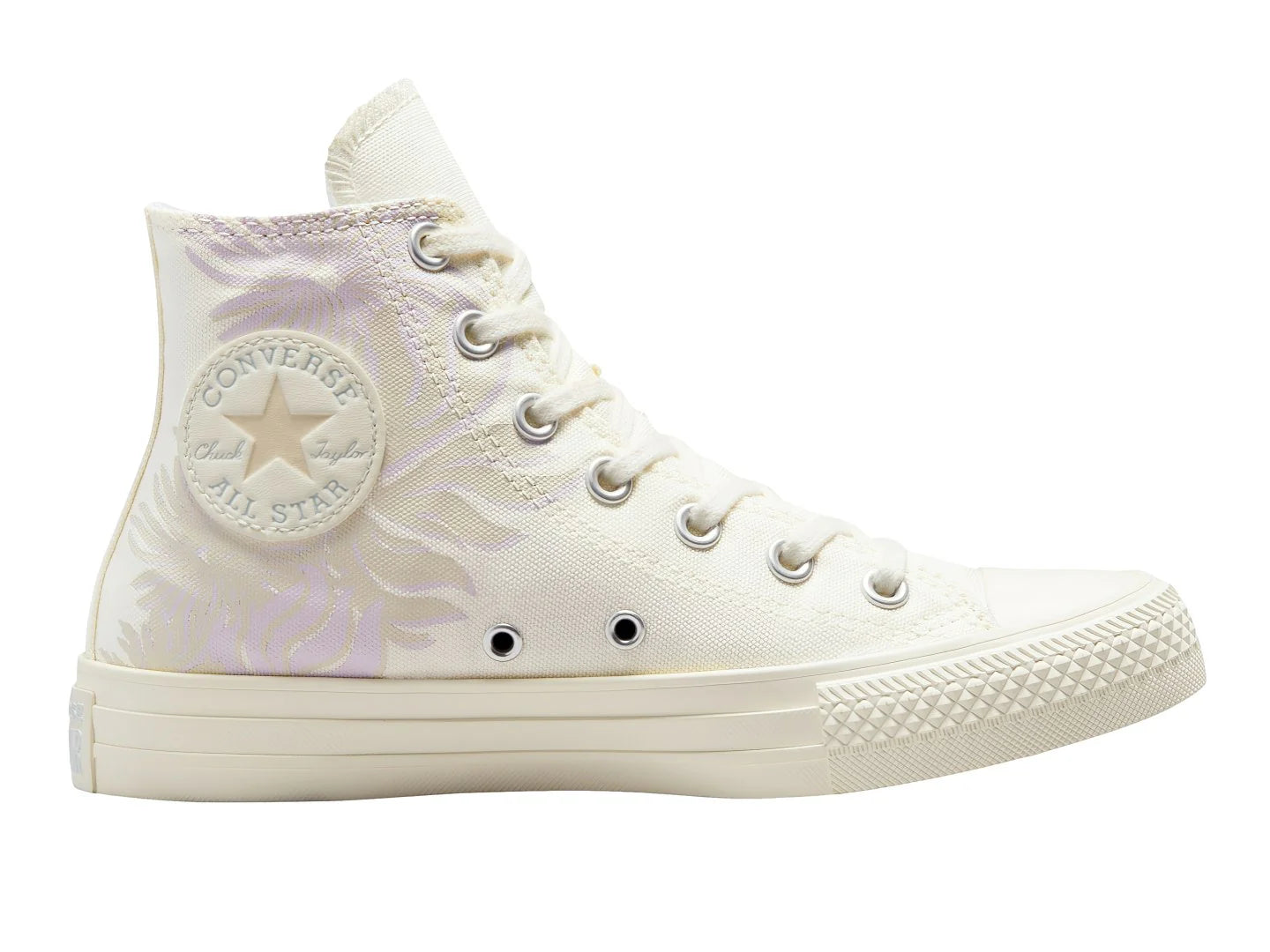 Tenis Converse Chuck Taylor All Star Blanco y Morado para Mujer