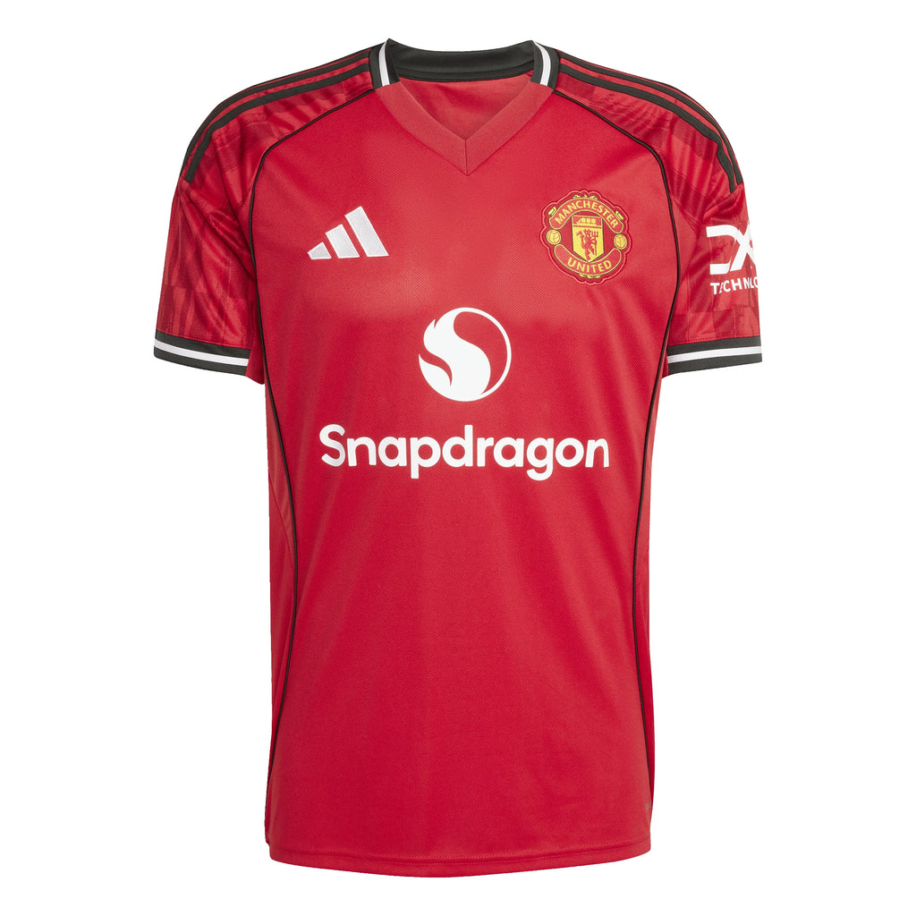 adidas Mens Manchester United Home Jersey 25 26 Red