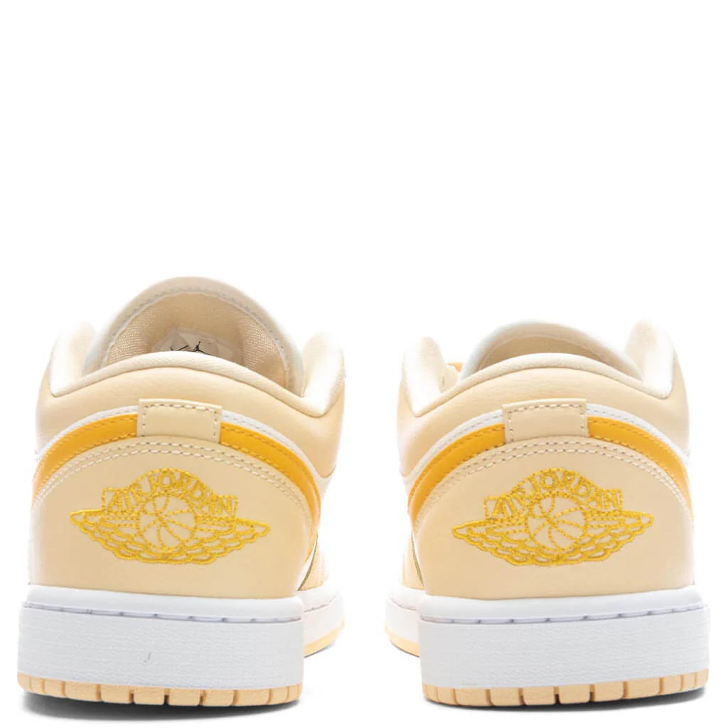 Womens Air Jordan 1 Low Sail Yellow Ochre Pale Vanilla