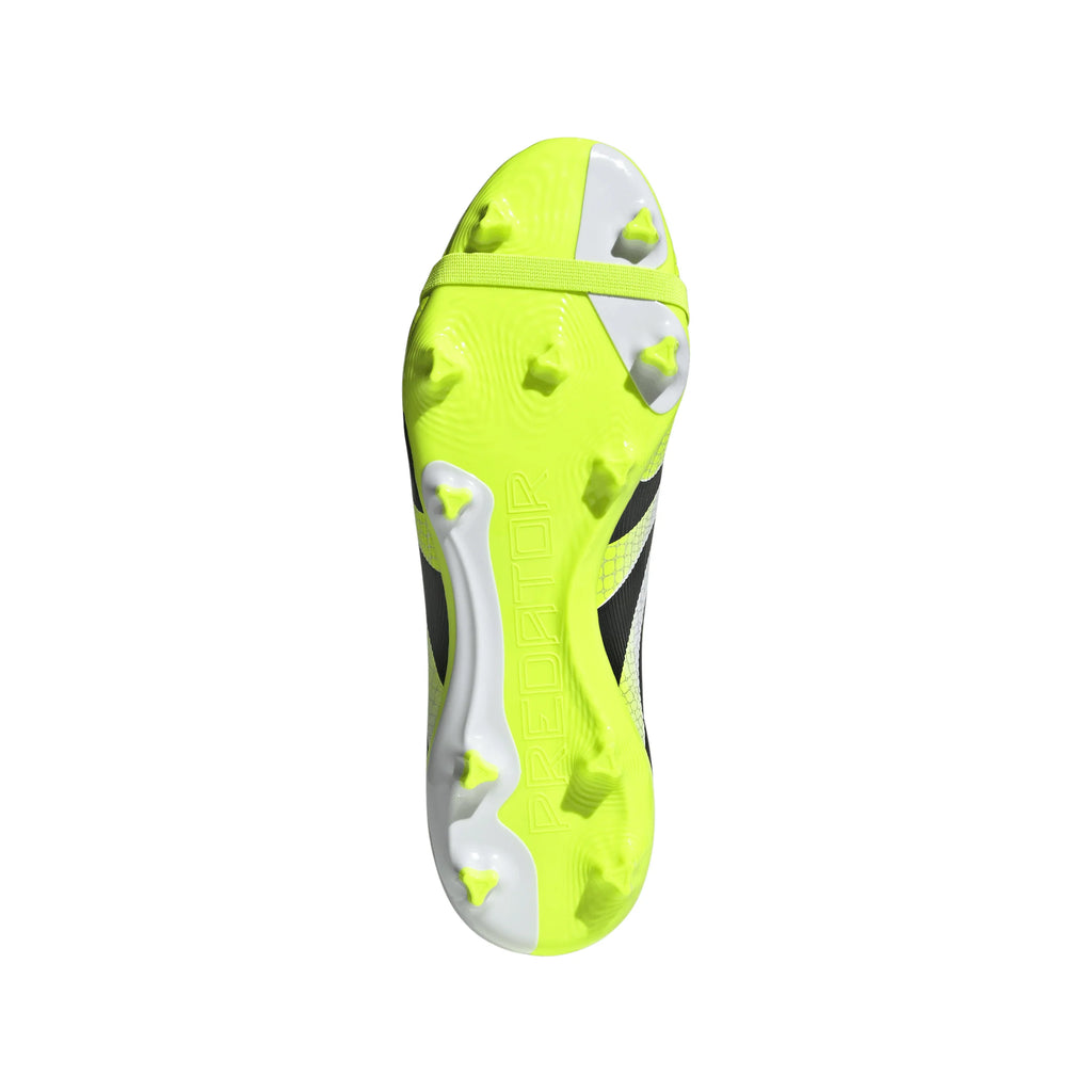 adidas Predator League Fold Over Tongue Firm Multi Ground Soccer Cleats White Black