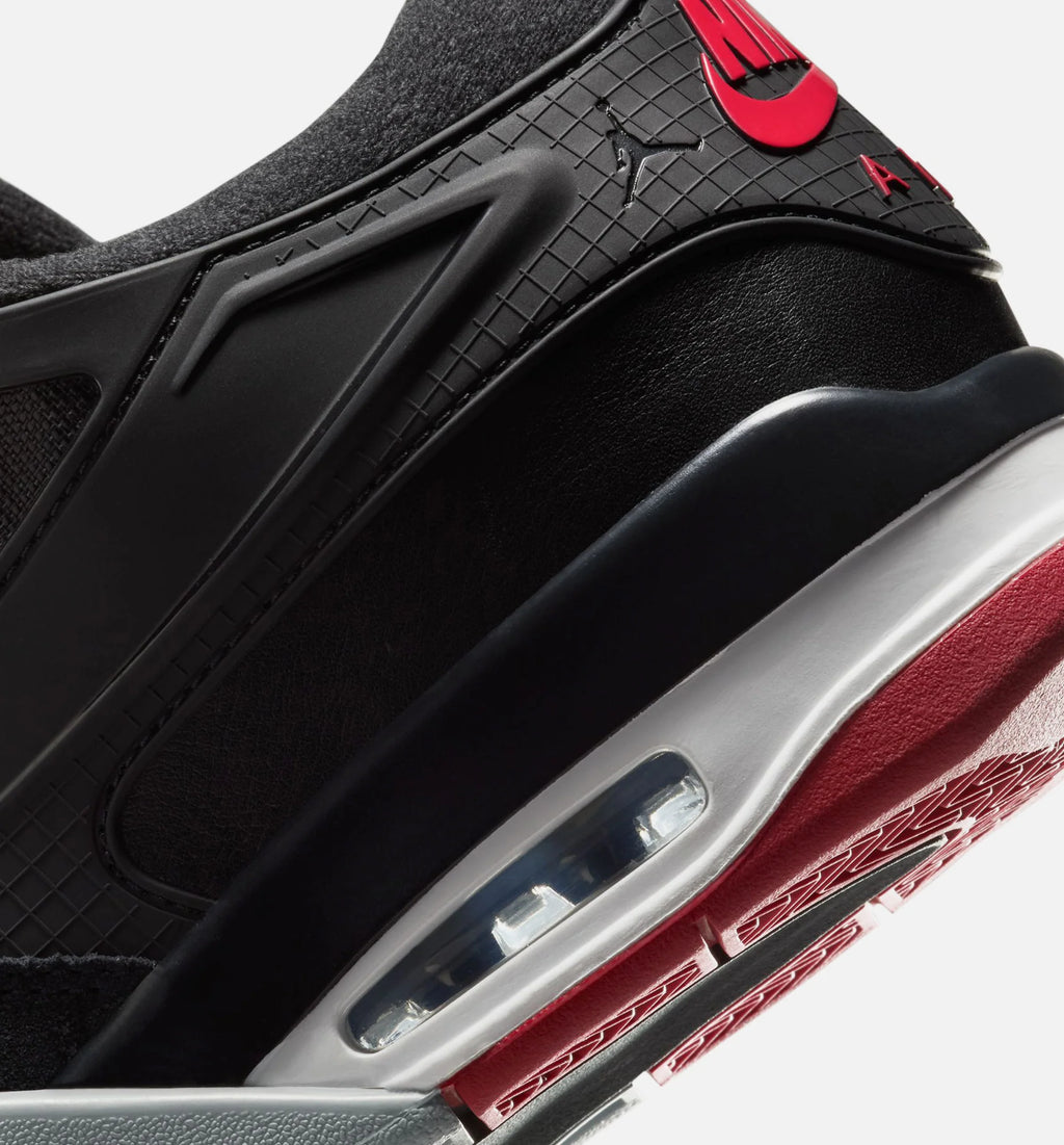 Air Jordan 4 RM Mens Lifestyle Shoe Black Wolf Grey White Varsity Red