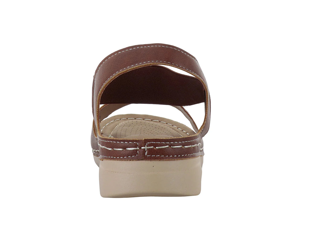 Sandalias Comfort Fit Tan para Mujer