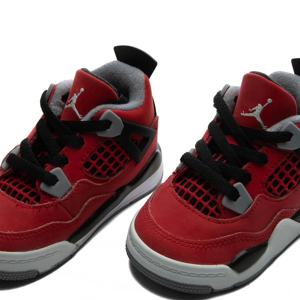 Air Jordan 4 Retro Toro Bravo TD Fire Red White Black Cement Grey