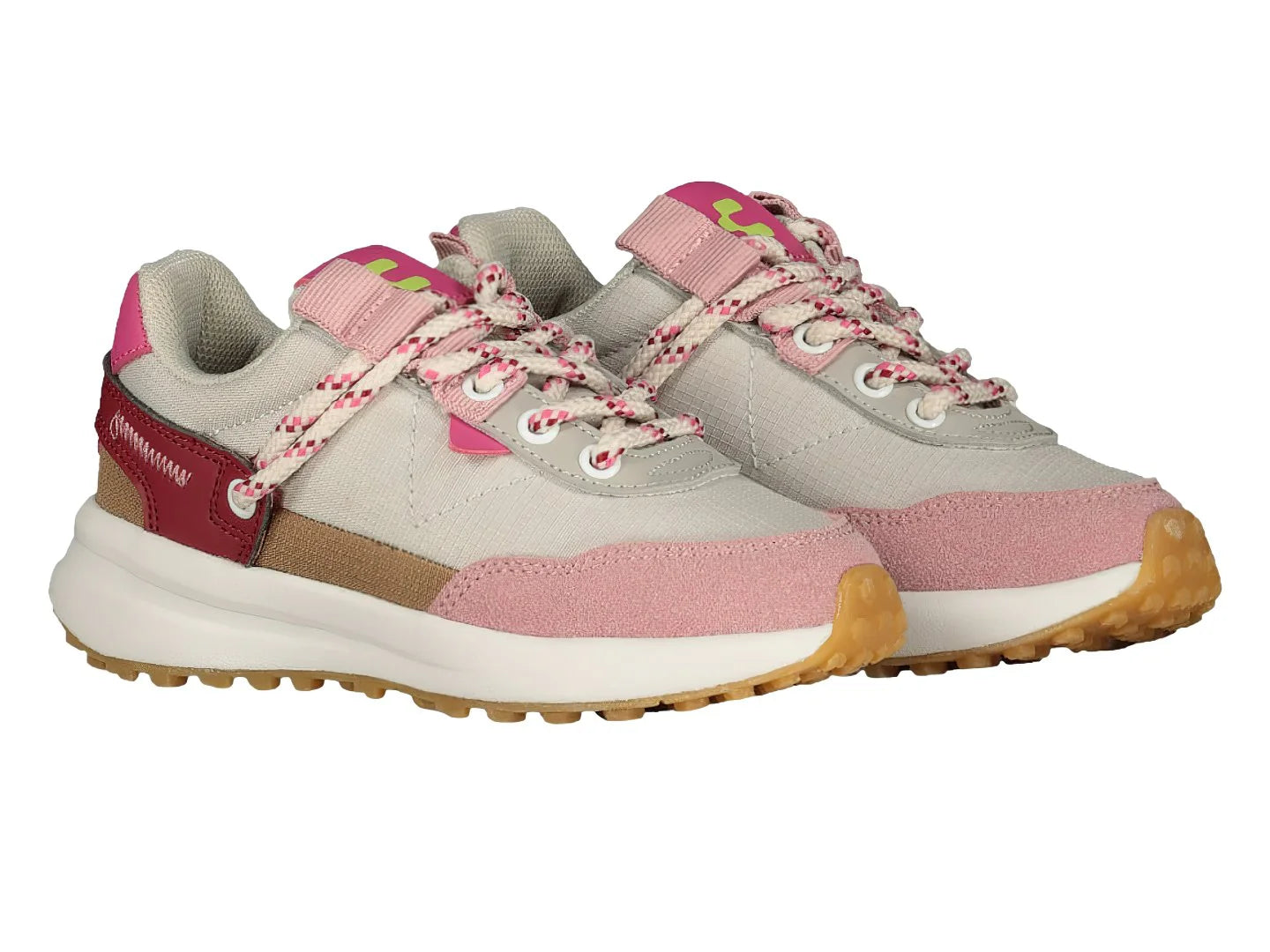 Tenis Charly Beige y Rosa para Niña