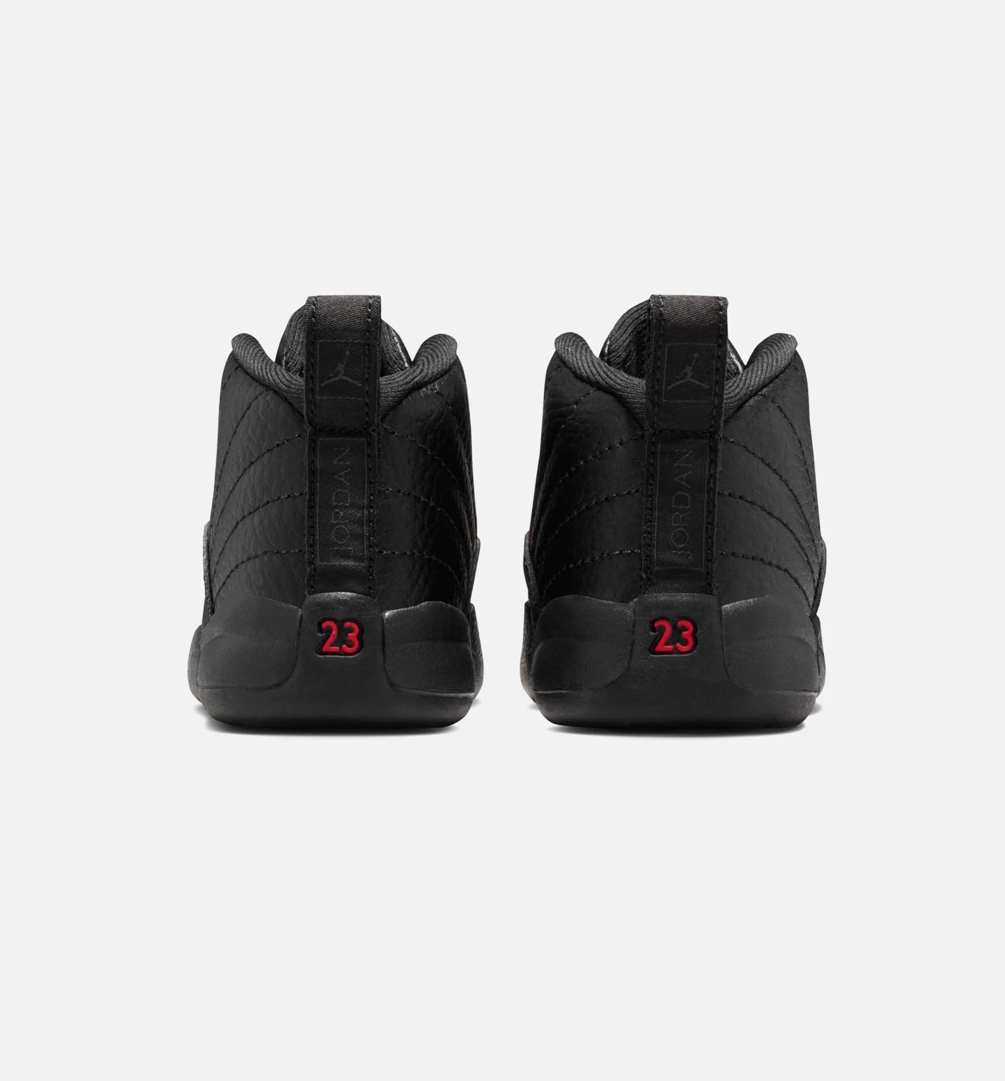 Air Jordan 12 Retro Bloodline Infant Toddler Lifestyle Shoe Black Varsity Red Free Shipping