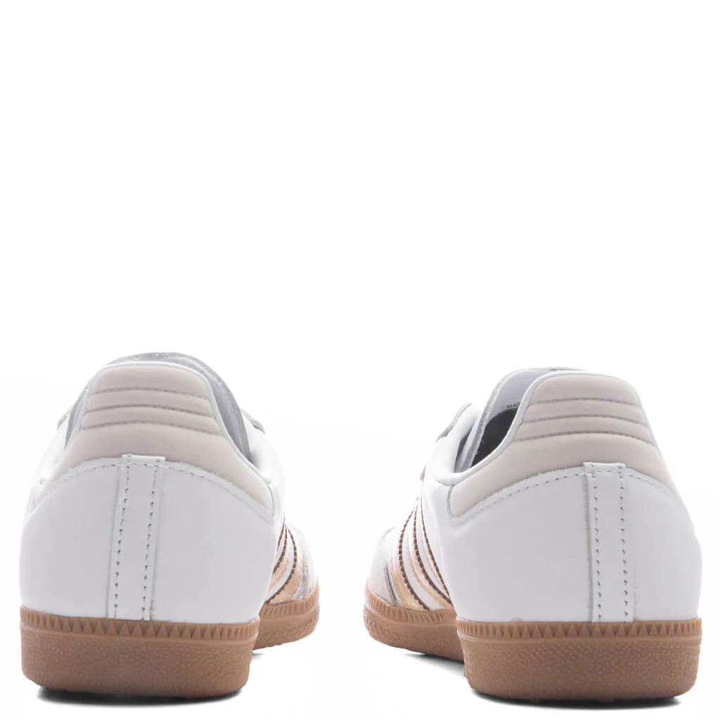 Womens Samba OG Footwear White Wonder Gold Metallic Grey One