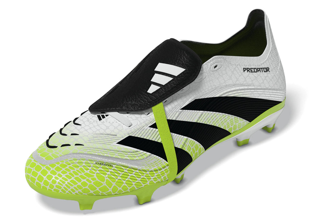 adidas Predator League Fold Over Tongue Firm Multi Ground Soccer Cleats White Black