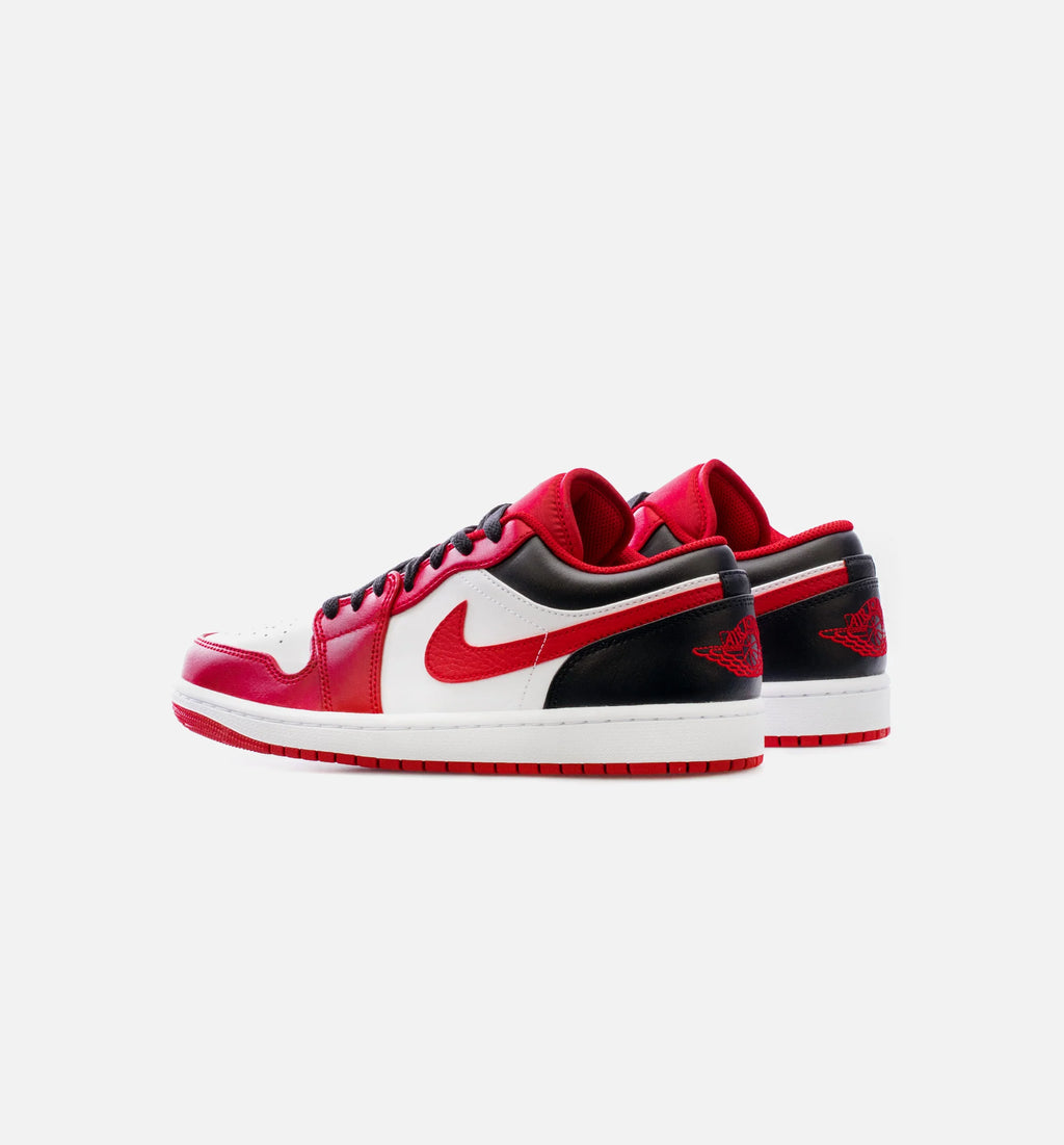 Air Jordan 1 Low Reverse Black Toe Mens Lifestyle Shoe Red Black Free Shipping